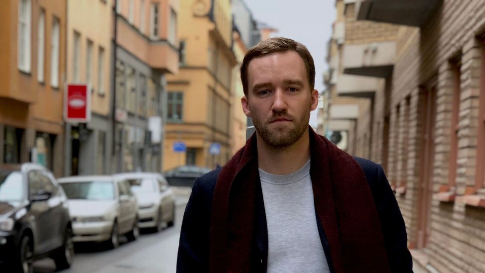 Pontus T. Pagler played both twins in Season Four of The Bridge (Credit: Maddy Savage) Pontus T. Pagler played both twins in Season Four of The Bridge (Credit: Maddy Savage)