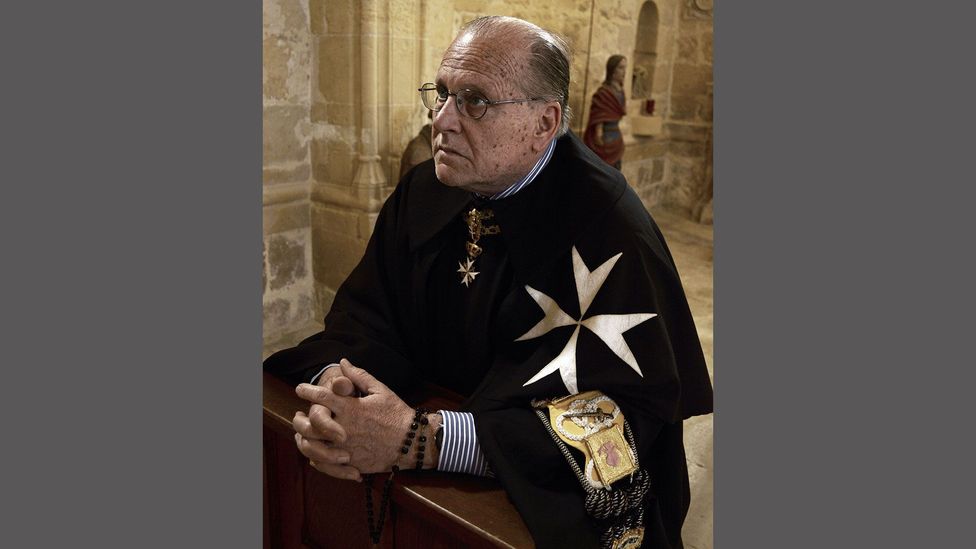 Fra John Critien is the last remaining knight on Malta to have taken the Order’s vows of poverty, chastity and obedience (Credit: Kurt Farrugia)