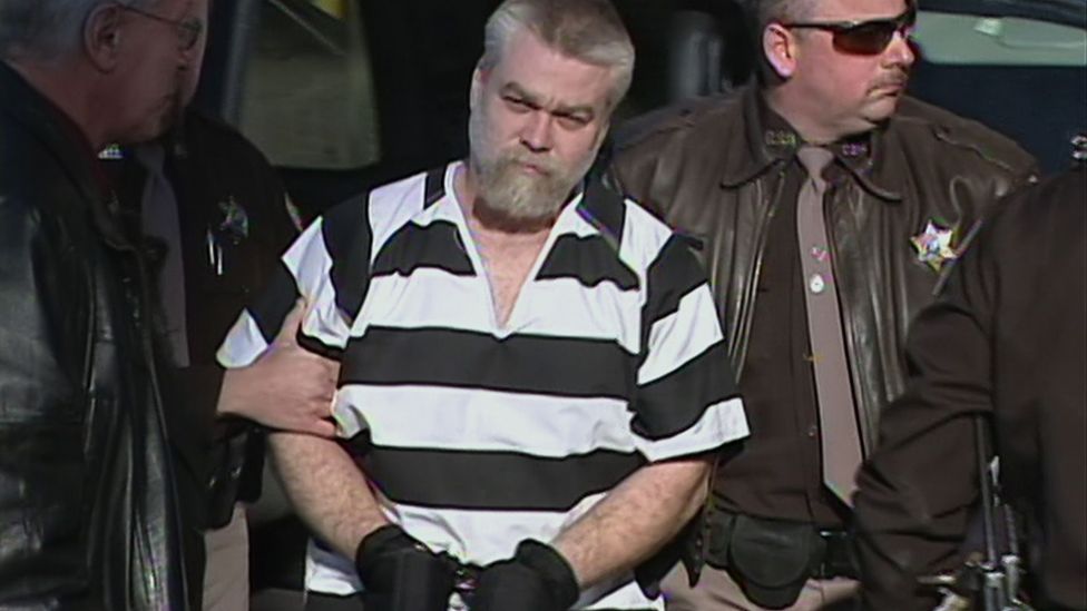 The popular Netflix series Making a Murderer looked at the strange case of Steven Avery, who was charged with the murder of photographer Teresa Halbach (Credit: Netflix)