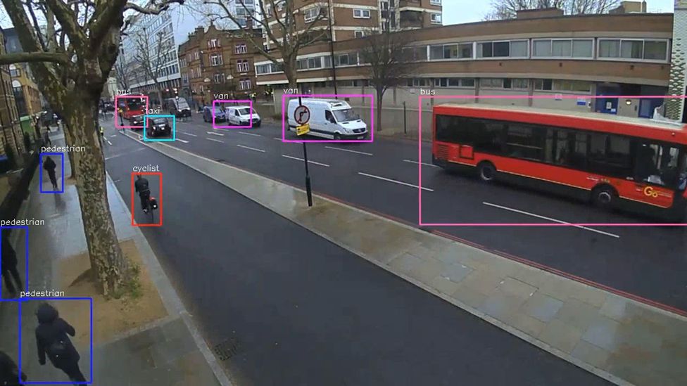 Smart cameras at junctions can automatically identify different road users, allowing the traffic management system to adapt according to their needs (Credit: Vivacity Labs)