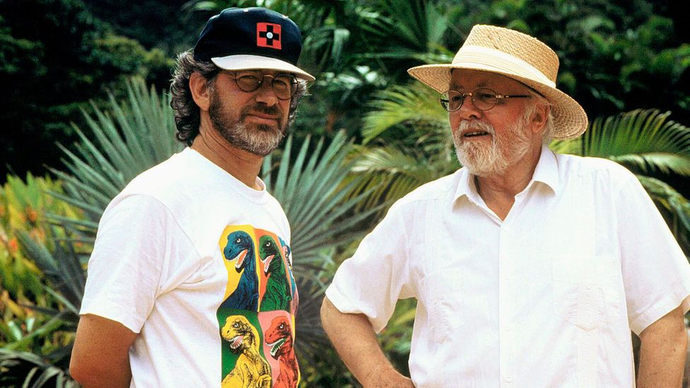 Steven Spielberg – pictured with the late Richard Attenborough in 1993 – was initially keen but cooled on Sayles' off-kilter script (Credit: Alamy)