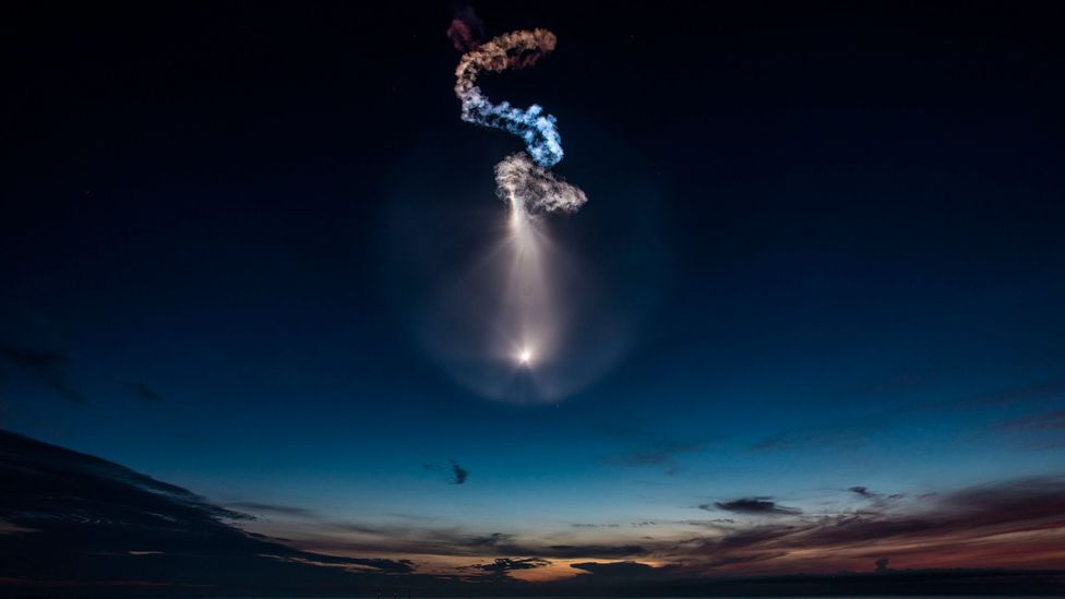 Nahum’s work The Contour of Presence was launched from Cape Canaveral (Credit: Nahum) Nahum’s work The Contour of Presence was launched from Cape Canaveral (Credit: Nahum)