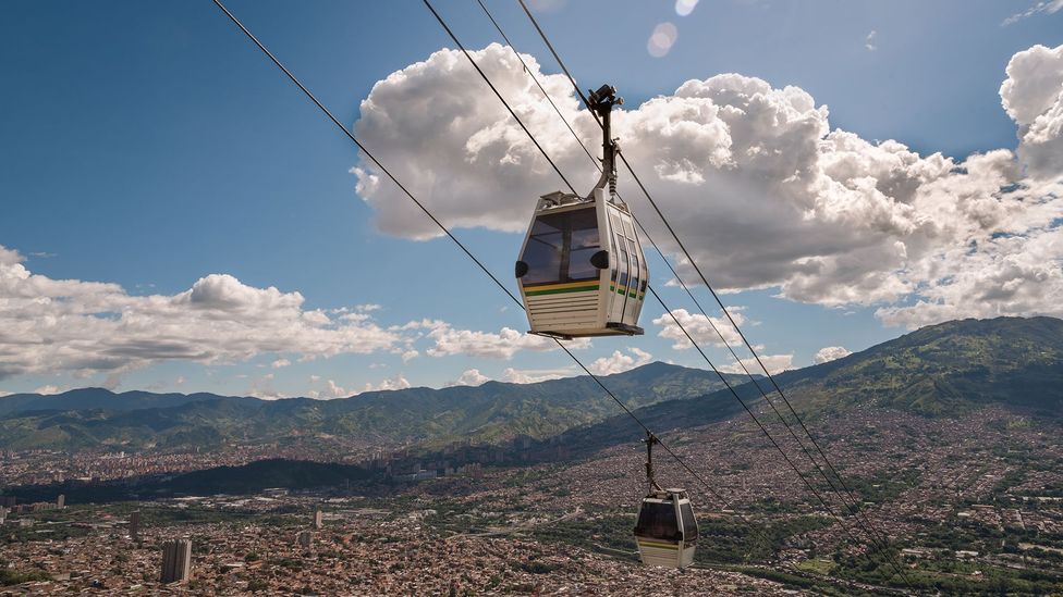 Cable car in Medellin, Colombia (Credit: Getty Images)