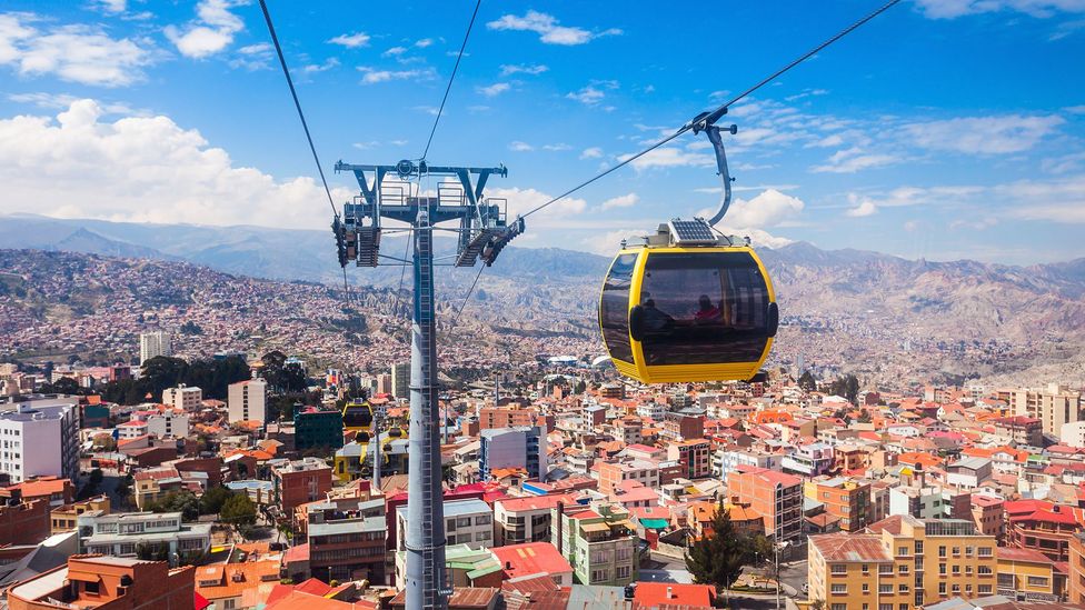 Cable cars in La Paz, Bolivia (Credit: Getty Images)