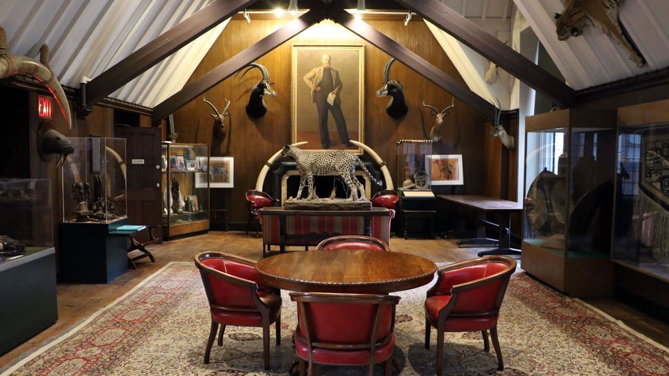 The Explorers Club’s New York headquarters houses around 1,000 artefacts collected by its members (Credit: Mike MacEacheran) The Explorers Club’s New York headquarters houses around 1,000 artefacts collected by its members (Credit: Mike MacEacheran)