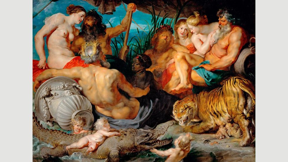 The Four Rivers of Paradise by Rubens is unusual in its depiction of a powerful black female figure (Credit: Getty Images)