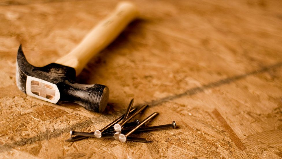 Particleboard contains glues which can leach toxic formaldehyde fumes (Credit: Getty Images) Particleboard contains glues which can leach toxic formaldehyde fumes (Credit: Getty Images)