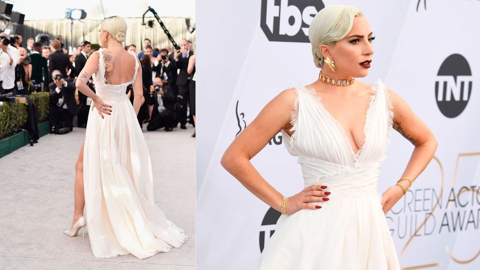 Lady Gaga wears current Dior haute couture at the 25th annual Screen Actors Guild Awards on 27 January (Credit: Getty Images)