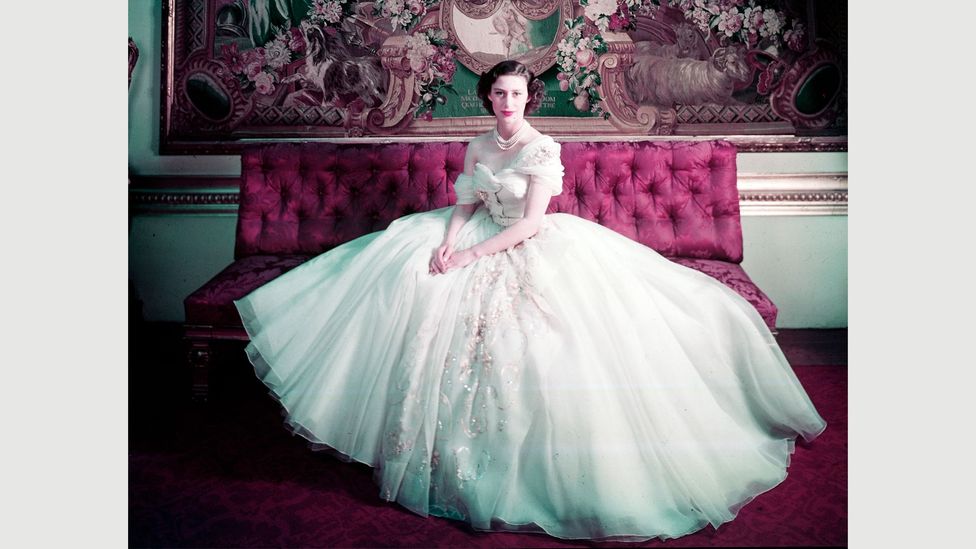 Dior created the haute couture gown that Princess Margaret wore for her 21st birthday (Credit V&A, London)