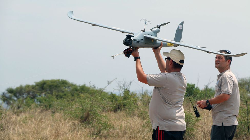 Drones have had mixed success at combatting poaching but artificial intelligence may be changing that (Credit: Alamy) Drones have had mixed success at combatting poaching but artificial intelligence may be changing that (Credit: Alamy)