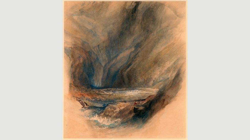 Ruskin after Turner, from the Pass to St Gotthard 1855 – An admirer of Turner, Ruskin was an artist in his own right (Credit: Guild of St George/Museums Sheffield)