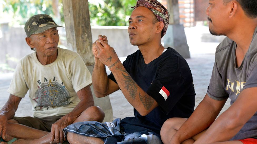Kata Kolok, meaning ‘deaf talk’ in Indonesian, is a unique sign language that is the primary means of communication for just 44 people (Credit: Mark Eveleigh)