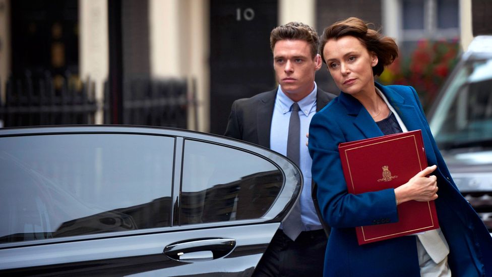 Headlines lingered on the naked body of Richard Madden in The Bodyguard’s explicit sex scenes with Keeley Hawes (Credit: BBC)
