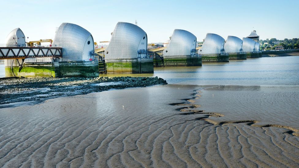 Large defences like London's Thames Barrier protect against flooding of major rivers, but a detailed picture of the risk from smaller streams is also needed (Credit: Getty Images) Large defences like London's Thames Barrier protect against flooding of major rivers, but a detailed picture of the risk from smaller streams is also needed (Credit: Getty Images)