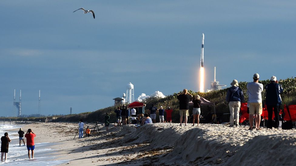 Private companies like SpaceX are still testing their vehicles and not yet sending people into space (Credit: Getty Images) Private companies like SpaceX are still testing their vehicles and not yet sending people into space (Credit: Getty Images)