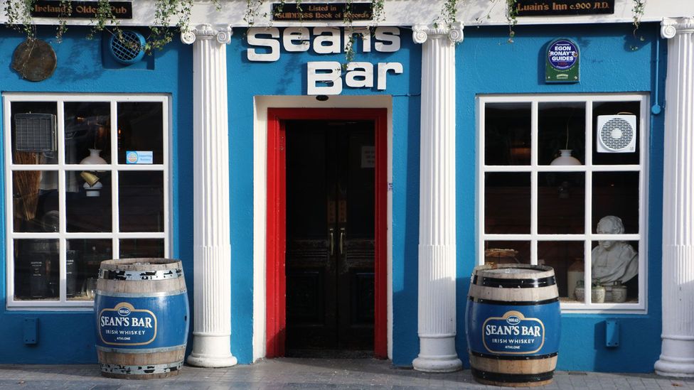 Sean’s Bar in Athlone, Ireland, has been serving drinks for the past 1,100 years (Credit: Mike MacEacheran)