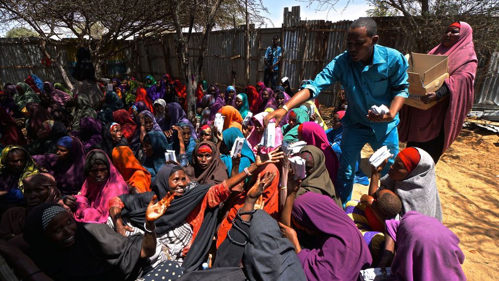 Modern-day famines in several African countries including Somalia have gone almost unnoticed in more developed countries (Credit: Getty Images)