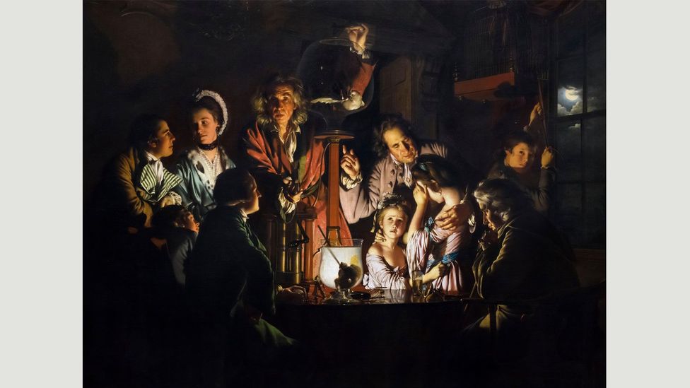 Joseph Wright of Derby – who painted Experiment on a Bird in the Air Pump (1768) – was a member of the Lunar Society (Credit: Alamy) Joseph Wright of Derby – who painted Experiment on a Bird in the Air Pump (1768) – was a member of the Lunar Society (Credit: Alamy)