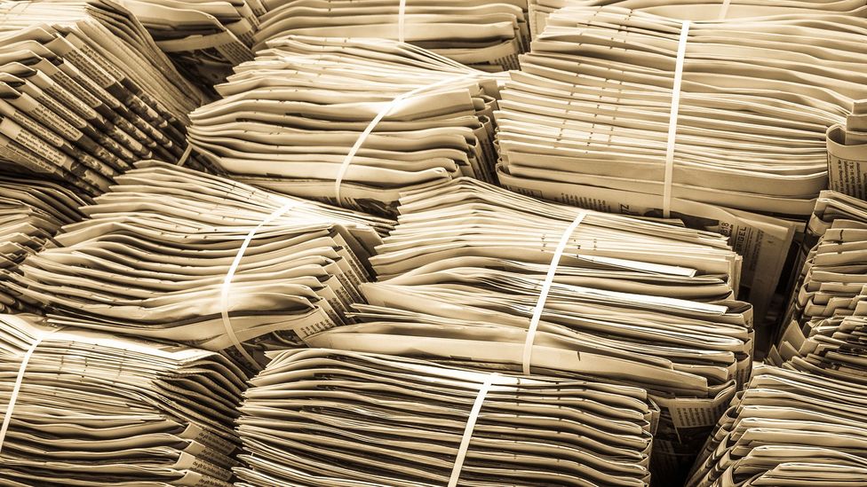 Archives knew the importance of saving newspapers but were slower to react to the rise in online material (Credit: Getty Images) Archives knew the importance of saving newspapers but were slower to react to the rise in online material (Credit: Getty Images)