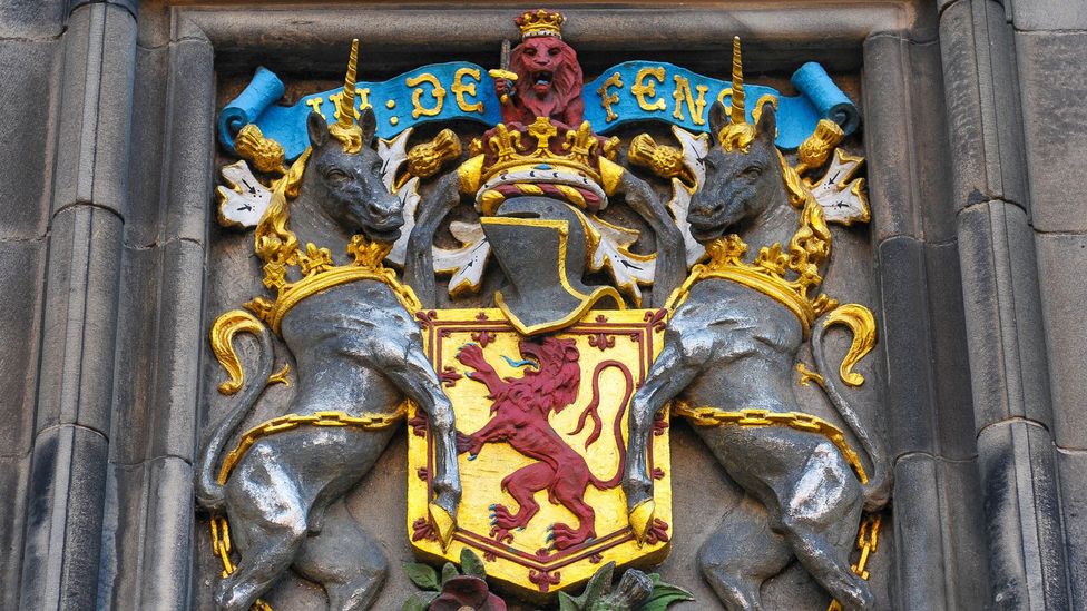 Before the Union of the Crowns in 1603, Scotland’s Royal Coat of Arms was supported by two unicorns (Credit: Lucian Milasan/Alamy)