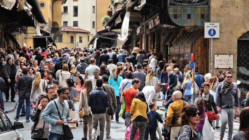 One artist visiting Florence’s Ponte Vecchio bridge became convinced within minutes he was being monitored by international airlines (Credit: Alamy)