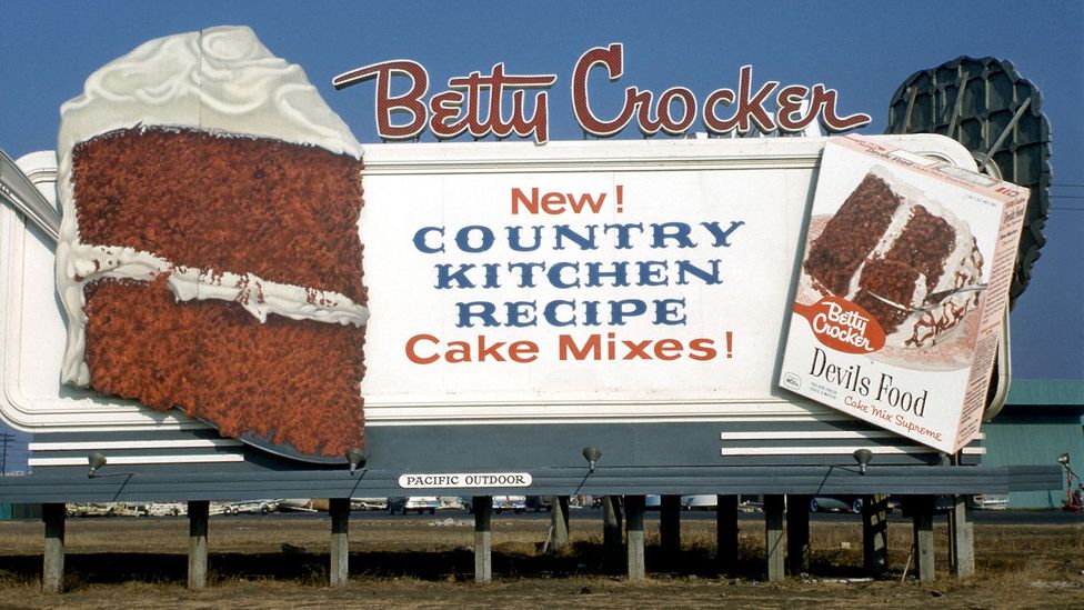 A 1950s-era billboard for Betty Crocker cake mix (Credit: Alamy) A 1950s-era billboard for Betty Crocker cake mix (Credit: Alamy)