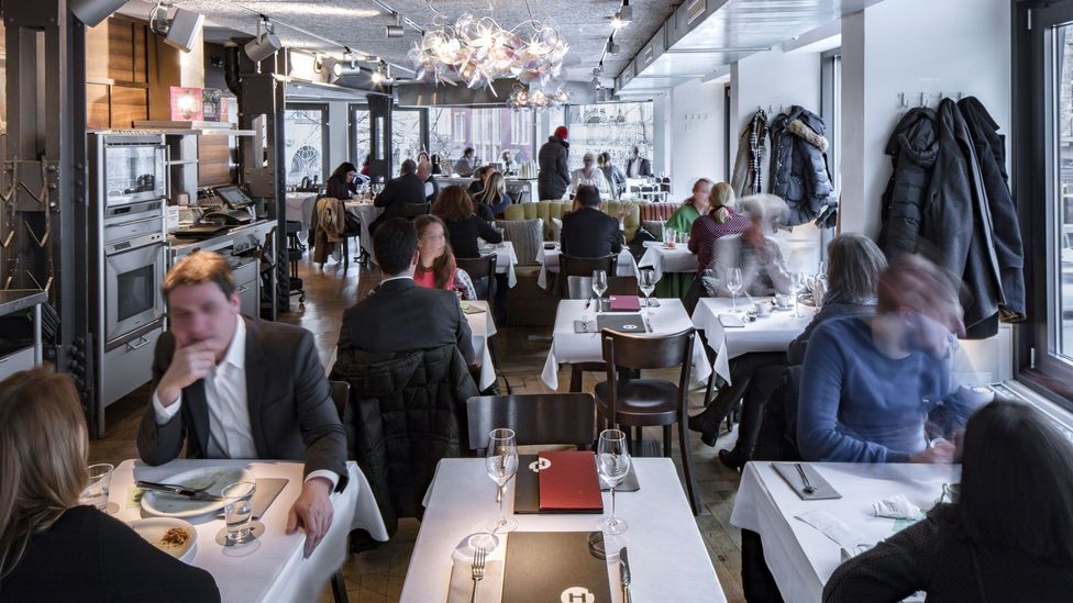 According to current owner Rolf Hiltl, roughly 80% of the restaurant’s diners aren’t vegetarian (Credit: Haus Hiltl)