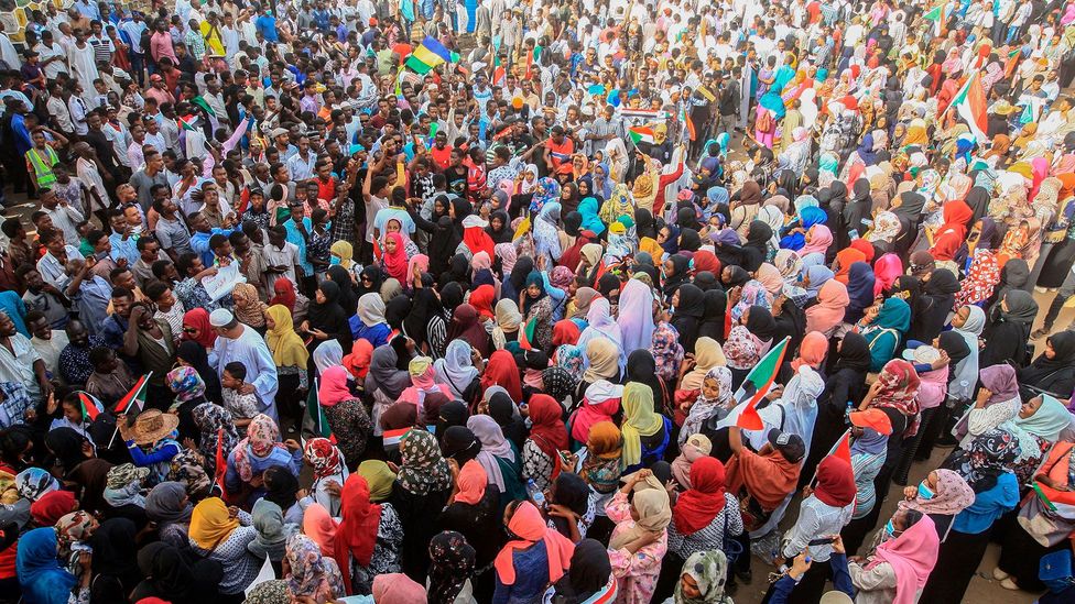 Protestors in Sudan (Credit: Getty Images)