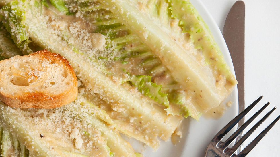 Caesar’s salad dressing is made with lime juice as opposed to lemon juice (Credit: Lindsay Lauckner Gundlock/Alamy)