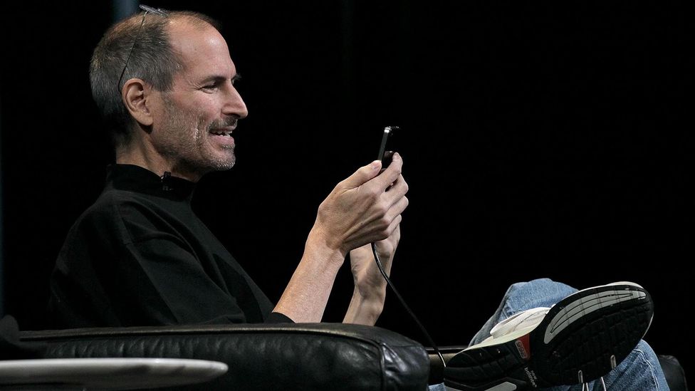 His black turtleneck, jeans, and New Balance sneakers made him one of the most recognisable technology leaders (Credit: Getty Images) His black turtleneck, jeans, and New Balance sneakers made him one of the most recognisable technology leaders (Credit: Getty Images)