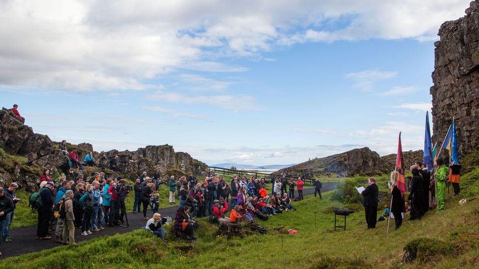 The Ásatrú Association has no religious doctrine, but it does promote virtuous behaviour (Credit: Gunnar Freyr Steinsson/Alamy) The Ásatrú Association has no religious doctrine, but it does promote virtuous behaviour (Credit: Gunnar Freyr Steinsson/Alamy)