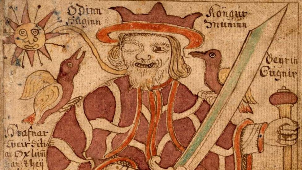 The Ásatrú faith celebrates Old Norse mythology and its pantheon of morally ambiguous deities such as Odin (pictured), Thor and Loki (Credit: The Picture Art Collection/Alamy) The Ásatrú faith celebrates Old Norse mythology and its pantheon of morally ambiguous deities such as Odin (pictured), Thor and Loki (Credit: The Picture Art Collection/Alamy)