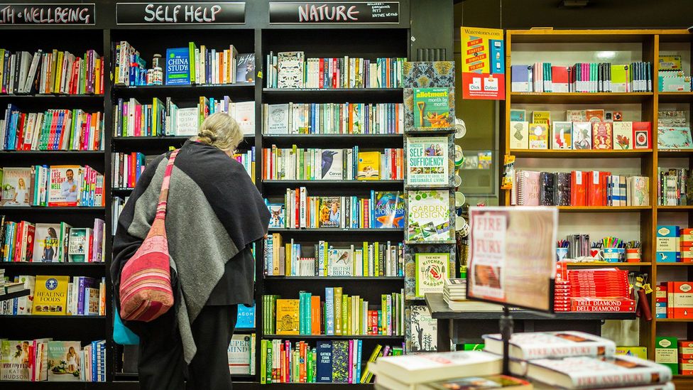 Book shops are full of volumes offering everlasting happiness, but how many of their promises are realistic? (Credit: Alamy) Book shops are full of volumes offering everlasting happiness, but how many of their promises are realistic? (Credit: Alamy)