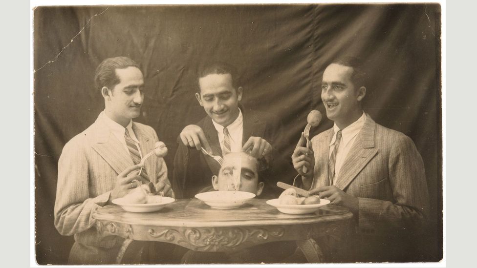 Mr. Skaff in four different positions, 1905 (Credit: Yacoub Katimi collection, courtesy of the Arab Image Foundation) Mr. Skaff in four different positions, 1905 (Credit: Yacoub Katimi collection, courtesy of the Arab Image Foundation)