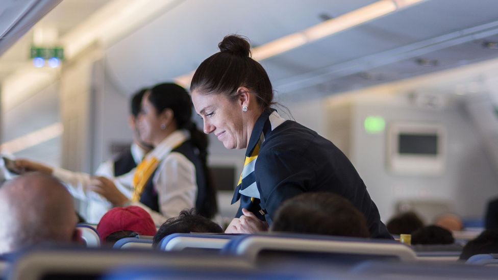 Think about it: would you really want a flight attendant to tell you that you should be worrying about turbulence? (Credit: Alamy Stock Photo) Think about it: would you really want a flight attendant to tell you that you should be worrying about turbulence? (Credit: Alamy Stock Photo)