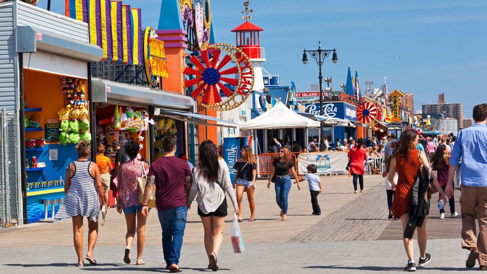 The hot dog’s iconic home is on the boardwalk at New York’s Coney Island (Credit: All Canada Photos/Alamy)