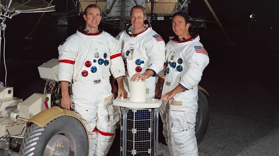 Apollo 15's crew launched a satellite which orbited the Earth for six months (Credit: Nasa) Apollo 15's crew launched a satellite which orbited the Earth for six months (Credit: Nasa)