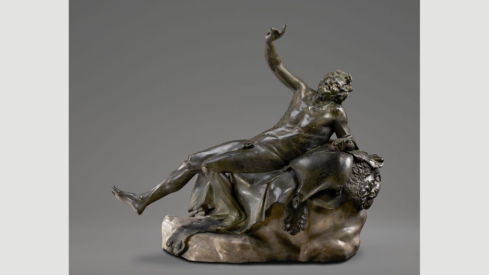 Piso’s home was rich in artworks – including a sculpture of a Drunken Satyr and a representation of the god Pan having sex with a goat (Credit: Getty Museum) Piso’s home was rich in artworks – including a sculpture of a Drunken Satyr and a representation of the god Pan having sex with a goat (Credit: Getty Museum)