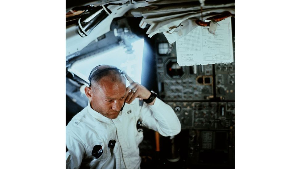 Buzz Aldrin filed expenses for his journey to Florida and back home again – via the Moon (Credit: Getty Images)