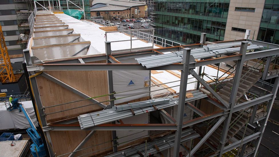 Structures made from CLT are much quicker to construct than concrete buildings (Credit: Alamy) Structures made from CLT are much quicker to construct than concrete buildings (Credit: Alamy)