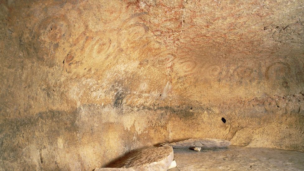 The Oracle room at the ancient Ħal Saflieni Hypogeum resonates when voices inside hit a specific frequency (Credit: Getty Images)