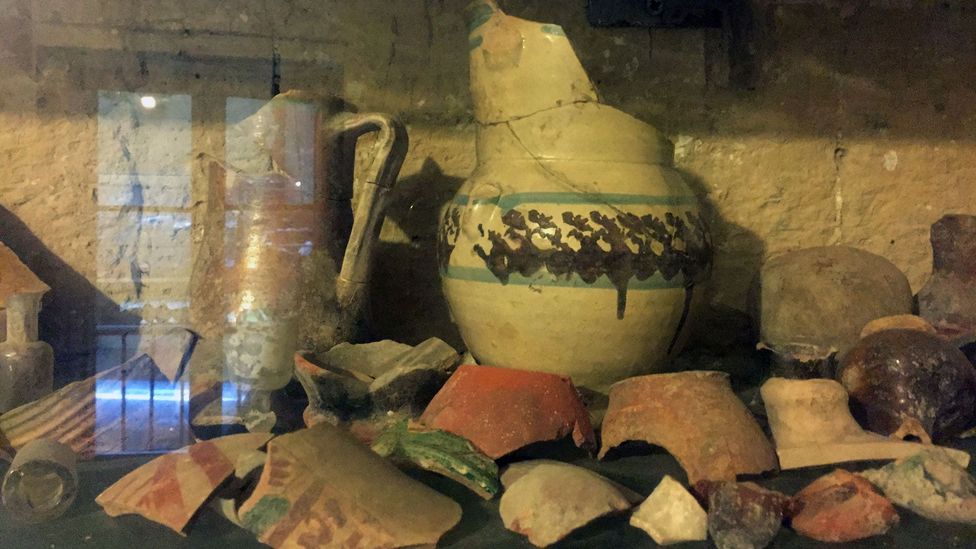 While attempting to change sewer pipes beneath the building, Faggiano and his sons uncovered artefacts dating back to the 5th Century BC (Credit: Vicki Salemi)