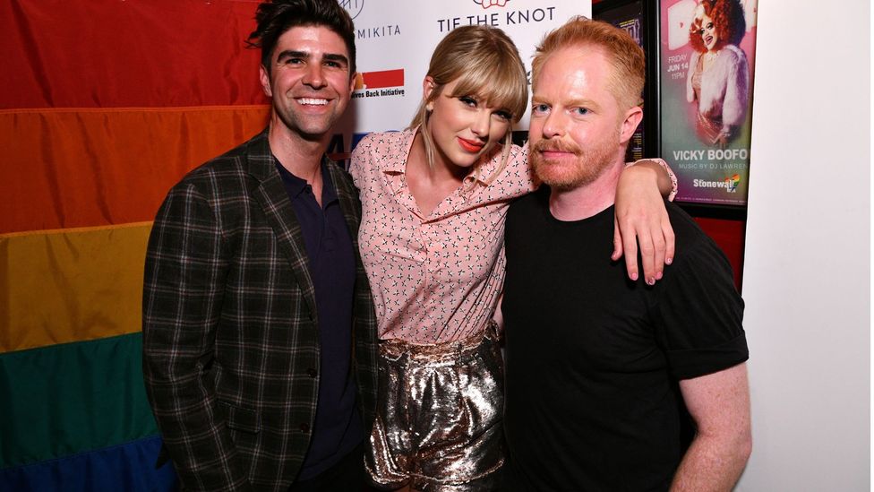 As part of her very visible recent alliance with the LGBT community, Swift performed at the Stonewall Inn during Pride month (Credit: Getty Images) As part of her very visible recent alliance with the LGBT community, Swift performed at the Stonewall Inn during Pride month (Credit: Getty Images)