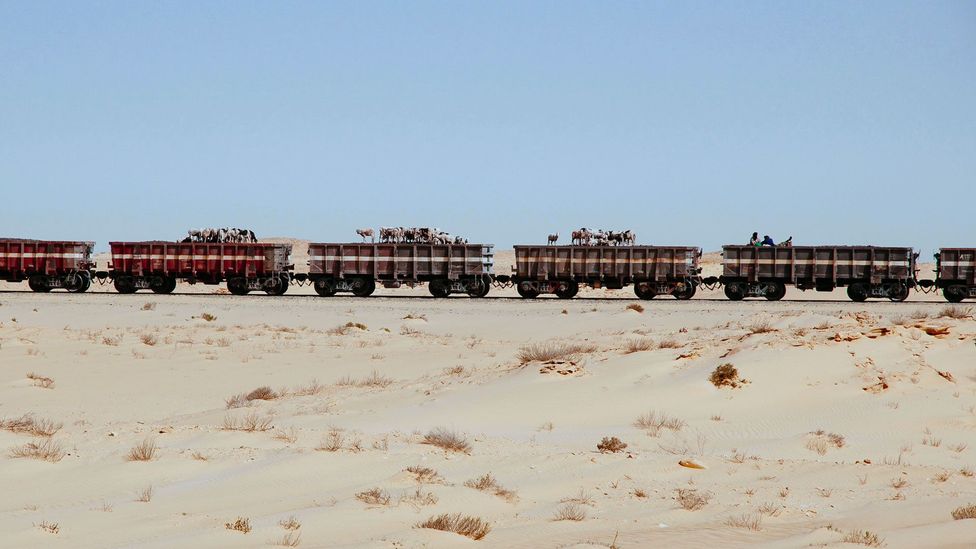 Measuring more than 2km, Mauritania’s Train du Desert is one of the longest trains in the world (Credit: Rachel Carbonell/Alamy)
