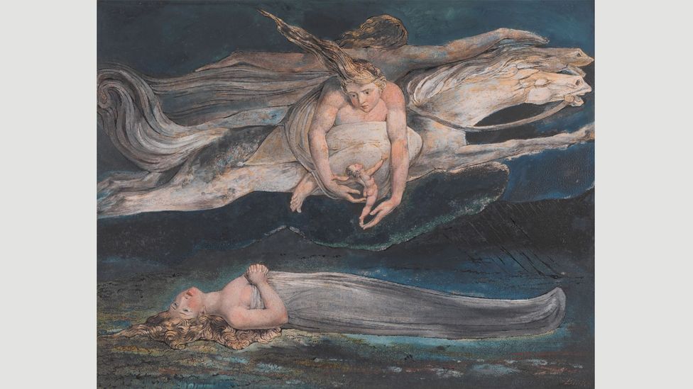 Pity, 1795: “In my brain are studies … filled with books and pictures of old which I wrote and painted … and those works are the delight and study of archangels,” wrote Blake