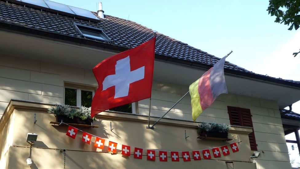 While politically Büsingen belongs to Germany, economically it’s part of Switzerland (Credit: Larry Bleiberg)