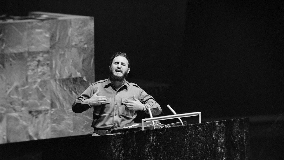 Castro's 1960 UN speech was a four-hour, twenty-nine-minute searing monologue railing against capitalism (Credit: Bettmann/Getty Images)