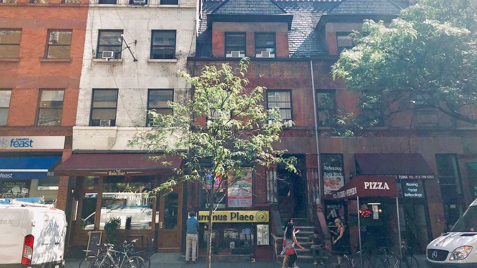 His former revolutionary office on the top floor of Amsterdam Avenue is now a Chinese massage parlour (Credit: Rachel Mishael) His former revolutionary office on the top floor of Amsterdam Avenue is now a Chinese massage parlour (Credit: Rachel Mishael)