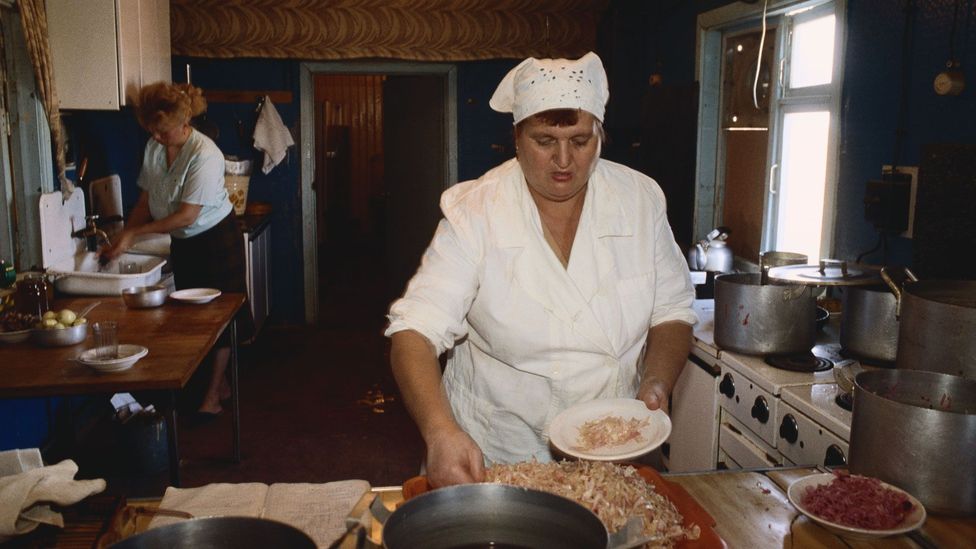Mikoyan’s Book of Tasty and Healthy Food included recipes that catered to the more than 100 different ethnic populations in the USSR (Credit: Bernard Bisson/Sygma/Getty Images)
