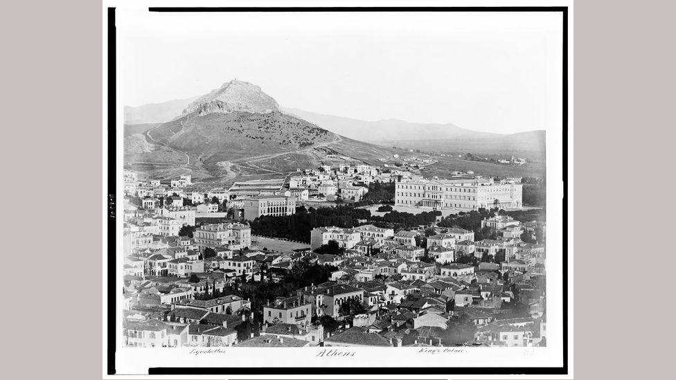 Athens, photographed between 1850 and 1880 (Credit: Library of Congress/ Image from Builders, Housewives and the Construction of Modern Athens by Ioanna Theocharopoulou) Athens, photographed between 1850 and 1880 (Credit: Library of Congress/ Image from Builders, Housewives and the Construction of Modern Athens by Ioanna Theocharopoulou)